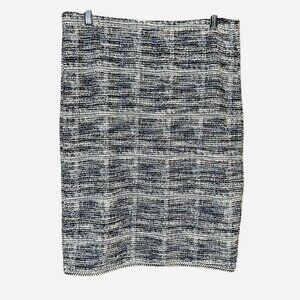 NWT Max Studio Tweed Knit Skirt M  Quiet Luxury Academia Core Stretch Pencil